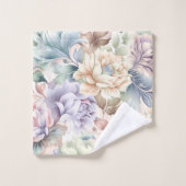PASTEL LENTE BLOEMEN GOUDEN BADKAMER HANDDOEK SET (Wasdoekje)