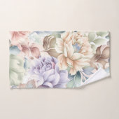 PASTEL LENTE BLOEMEN LILA BADKAMER HANDDOEK SET (Handdoek)