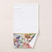PASTEL LENTE BLOEMEN WITTE BADKAMER HANDDOEK SET (Handdoek)