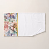 PASTEL LENTE BLOEMEN WITTE BADKAMER HANDDOEK SET (Handdoek)
