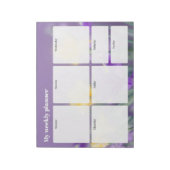 Pastel lente, bloemendagplanner notitieblok (Linkerzijde)