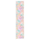 Pastel lente bloemenpatroon 04 korte tafelloper (Voorkant)