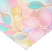 Pastel lente bloemenpatroon 04 korte tafelloper (Hoek)