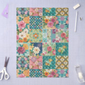 Pastel lente bloemige patchwork decoupage papier (Craft)