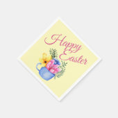 Pastel lente bloemstuk servet (Hoek)