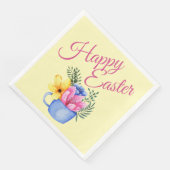 Pastel lente bloemstuk servet (Hoek)
