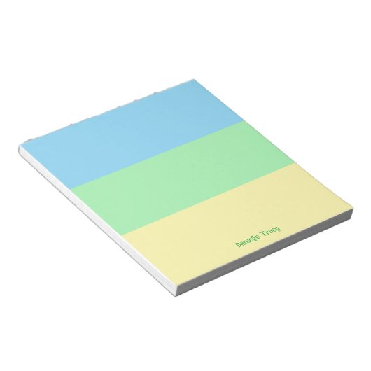 Pastel  Lente Kleuren Custom Notitieblok (Schuin)