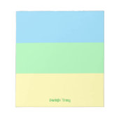 Pastel  Lente Kleuren Custom Notitieblok (Voorkant)