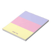 Pastel  Lente Kleuren Custom Notitieblok (Linkerzijde)