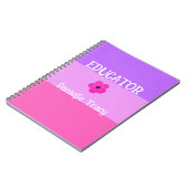 Pastel  Lente Kleuren Custom Notitieboek (Linkerzijde)