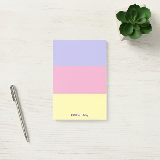Pastel  Lente Kleuren Custom Post-it® Notes (Kantoor)