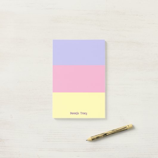 Pastel  Lente Kleuren Custom Post-it® Notes (Op bureau)