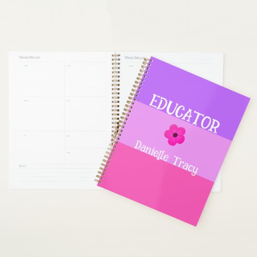 Pastel  Lente Kleuren Leraar Planner (Display)