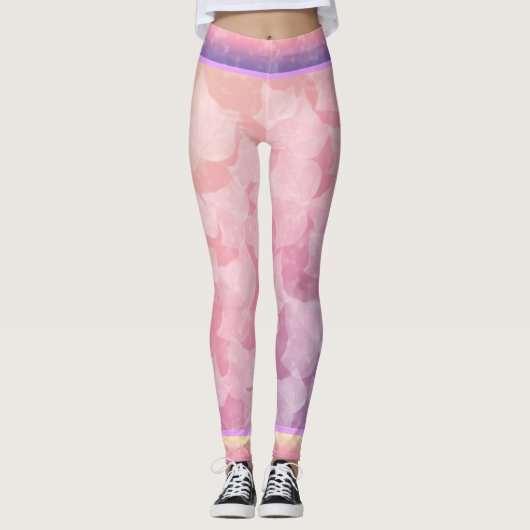 Pastel lente klimop leggings (Voorkant)