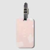 Pastel Lente Monogram Bagagelabel (Voorkant (verticaal))