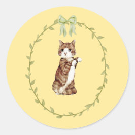 Pastel Lente Pasen Ronde Sticker