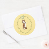 Pastel Lente Pasen Ronde Sticker (Envelop)