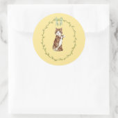 Pastel Lente Pasen Ronde Sticker (Tas)