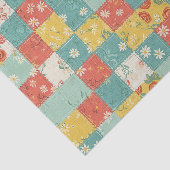 Pastel Lente Roos Patroon Tissuepapier (Detail)