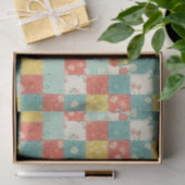 Pastel Lente Roos Patroon Tissuepapier (Geschenk)