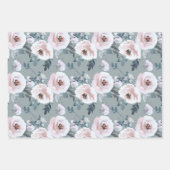 Pastel Lente Waterverf Bloemen Rozen Inpakpapier Vel (Voorkant 2)