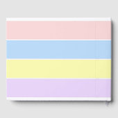 Pastel-lentestripes Gastenboek (Achterkant)