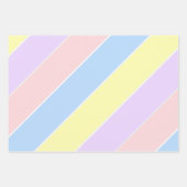 Pastel-lentestripes Inpakpapier Vel (Voorkant)