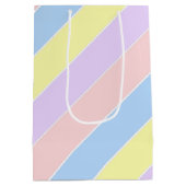 Pastel-lentestripes Medium Cadeauzakje (Achterkant)