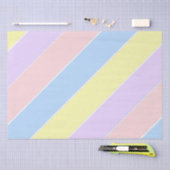 Pastel-lentestripes Tissuepapier (Craft)