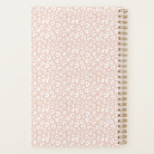 Pastel Leopard Print Gepersonaliseerde Planner | b (Achterkant)