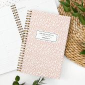 Pastel Leopard Print Gepersonaliseerde Planner | b