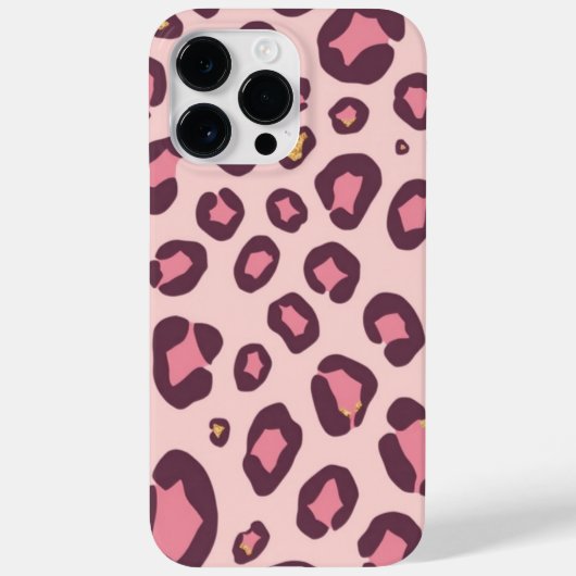 Pastel Leopard Print iPhone Case (Achterkant)