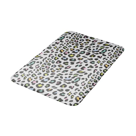 Pastel Leopard Spot Patroon Badmat (Gekanteld)