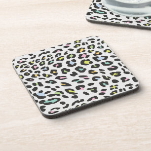Pastel Leopard Spot Patroon Bier Onderzetter