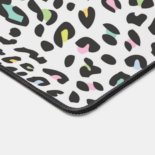 Pastel Leopard Spot Patroon Bureaumat (Hoek)