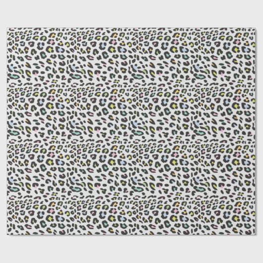 Pastel Leopard Spot Patroon Cadeaupapier (Vlak)