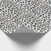 Pastel Leopard Spot Patroon Cadeaupapier (Hoek)