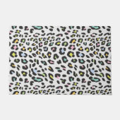 Pastel Leopard Spot Patroon Deurmat (Voorkant)