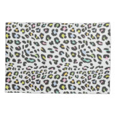 Pastel Leopard Spot Patroon Kussensloop (Achterkant-Links)