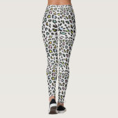 Pastel Leopard Spot Patroon Leggings (Achterkant)