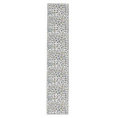 Pastel Leopard Spot Patroon Medium Tafelloper (Voorkant)
