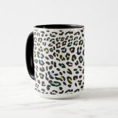 Pastel Leopard Spot Patroon Mok (Voorkant links)