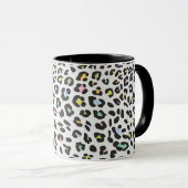 Pastel Leopard Spot Patroon Mok (Voorkant rechts)