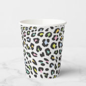 Pastel Leopard Spot Patroon Papieren Bekers (Links)