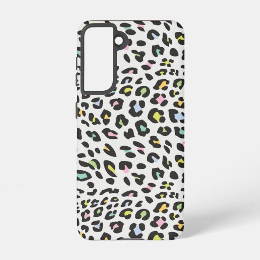 Pastel Leopard Spot Patroon Samsung Galaxy Hoesje (Achterkant)