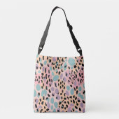 Pastel-leopardprinter Crossbody Tas (Achterkant)