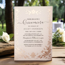 Pastel Lettertype Stof Glam Roze Gouden Quinceaner