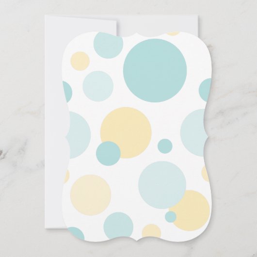 Pastel Leuke Teddy Bear Baby shower Uitnodiging (Achterkant)