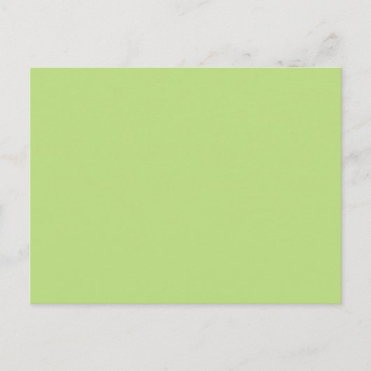 Pastel Licht Groen Aangepaste Kleurachtergrond Briefkaart (Voorkant)