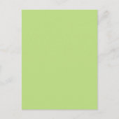 Pastel Licht Groen Aangepaste Kleurachtergrond Briefkaart (Voorkant)